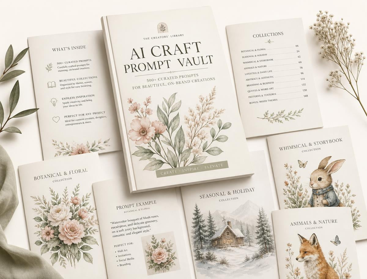 AI Craft Prompt Vault — 500 ready-to-use prompts